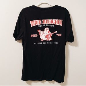 True Religion Men Graphic Black Crew Neck